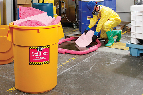 spill containment absorbent spills absorbents pig corp safety