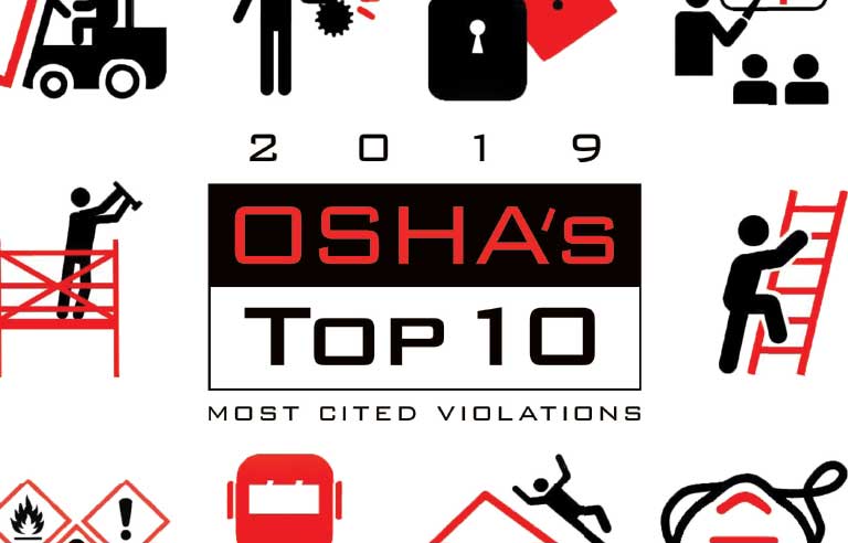 Osha S Top 10 Most Cited Violations For Fiscal Year 2019 December 2019 Safety Health Magazine Published By The National Safety Council