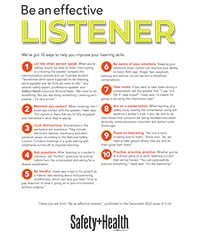 Downloadable listening tips