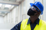 Worker with PPE