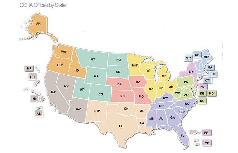 OSHA-offices-by-state