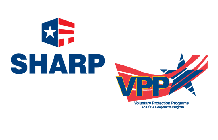 OSHA's SHARP and VPP logos