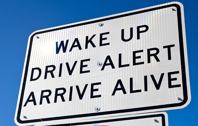 drive alert sign