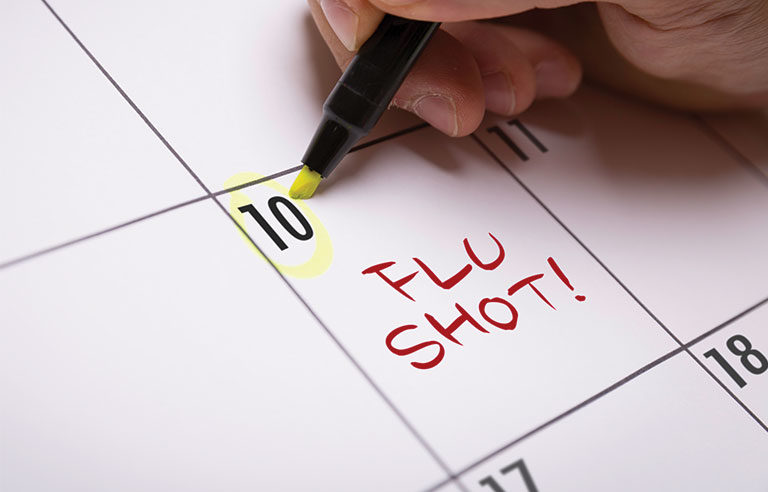flu shot calendar