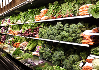 fruits and veggies aisle