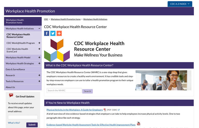 Workplace Health Promotion - CDC