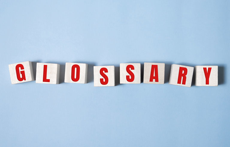 The word glossary