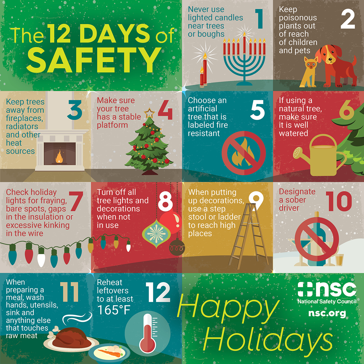 Holiday safety tips from the National Safety Council, 2016-11-10