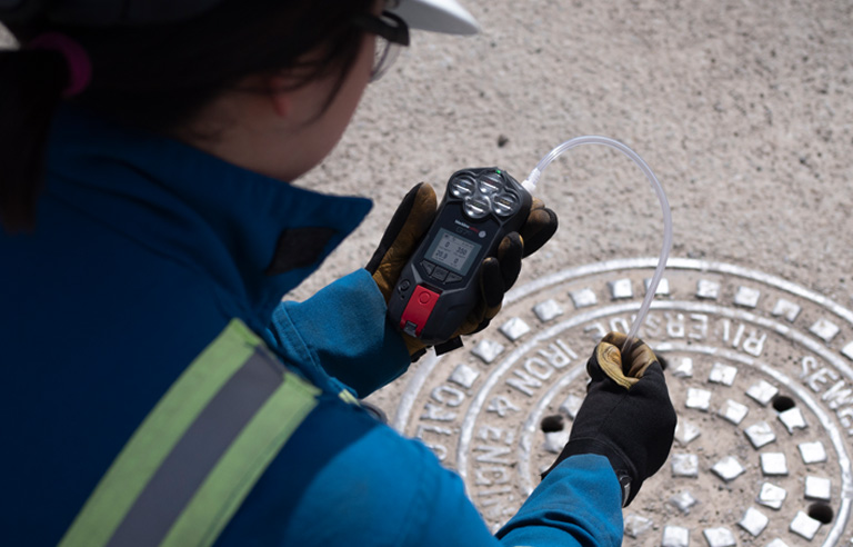 Confined space: manhole cover