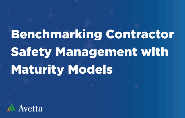 Benchmarking Contractor Safety Management with Maturity Models
