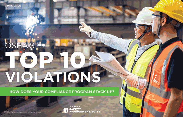 OSHA’s Top 10 Violations: How Does Your Compliance Program Stack Up?