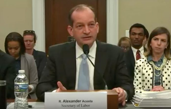Secretary of Labor - A. Acosta