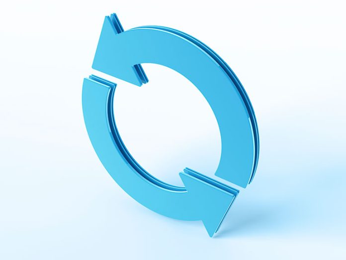 Blue Arrow Circle