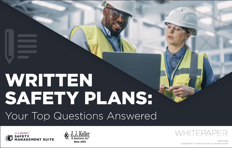 Written Safety Plans Written Safety Plans