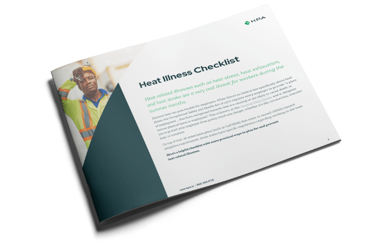 Heat Illness Prevention Checklist