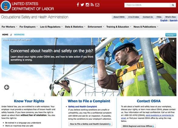 OSHA revises webpage on worker rights | 2016-01-19