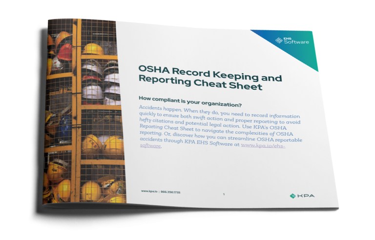 OSHA Record Keeping and Reporting Cheat Sheet