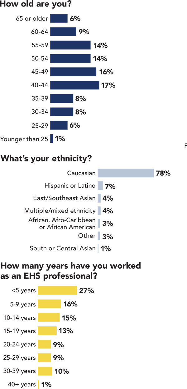 Salary Survey: Age, ethnicity, years as safety pro Salary Survey: Age, ethnicity, years as safety pro