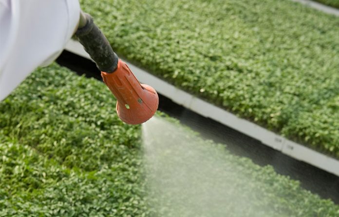 Pesticide spraying