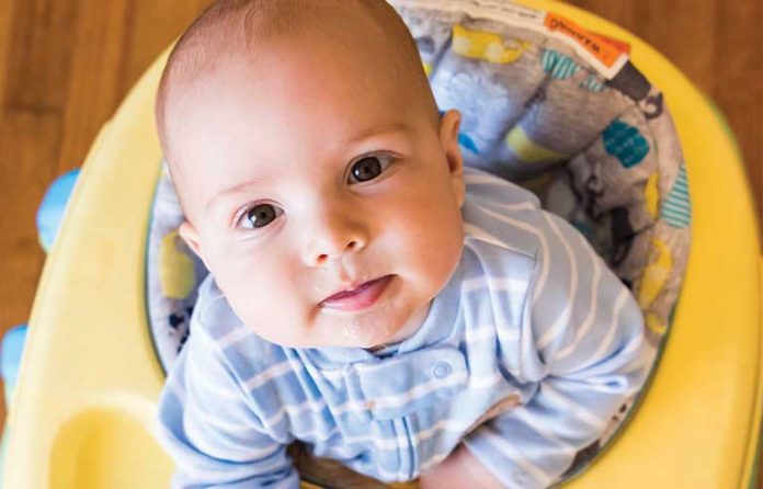 baby in baby walker