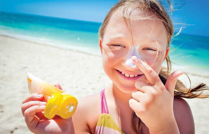 beach sunscreen