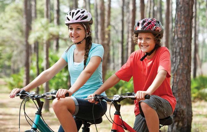 biking