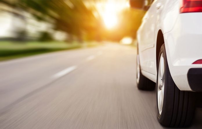 car on the road