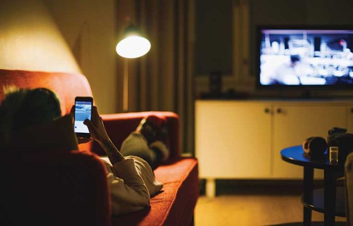 cellphone use on the couch