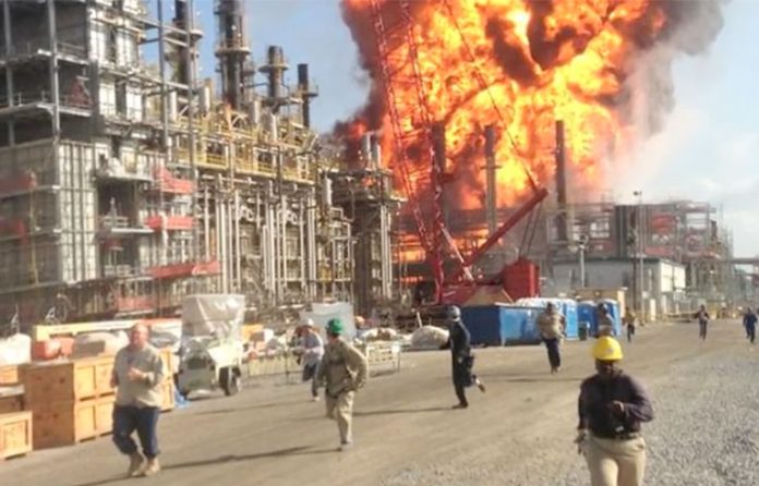 chemical explosion