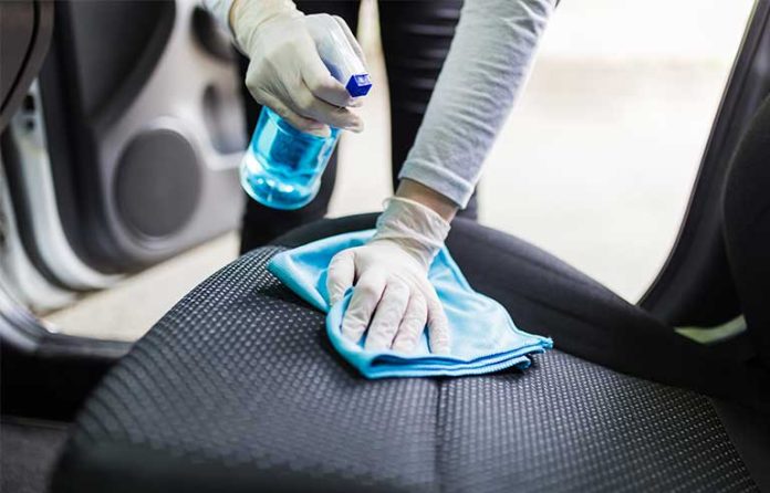 cleaning car