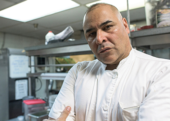 cook in the kitchen