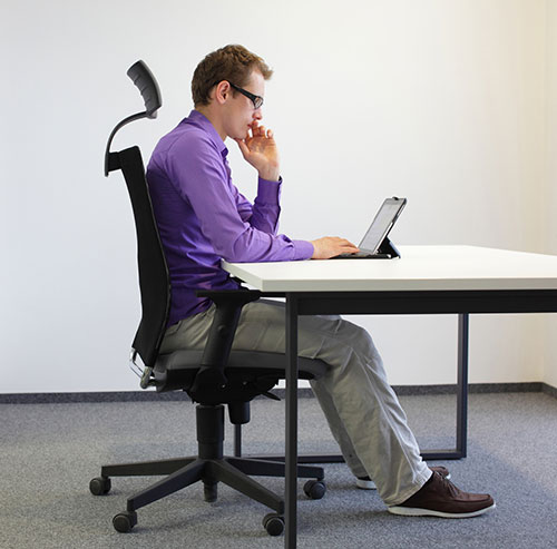 correct sitting position
