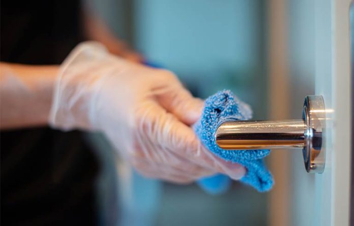 disinfecting-door-handle