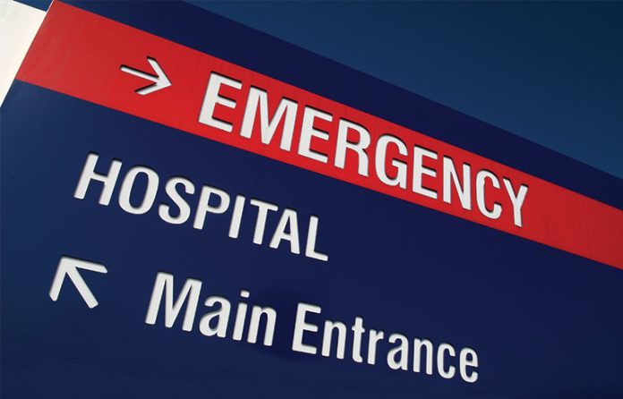 emergency sign arrow