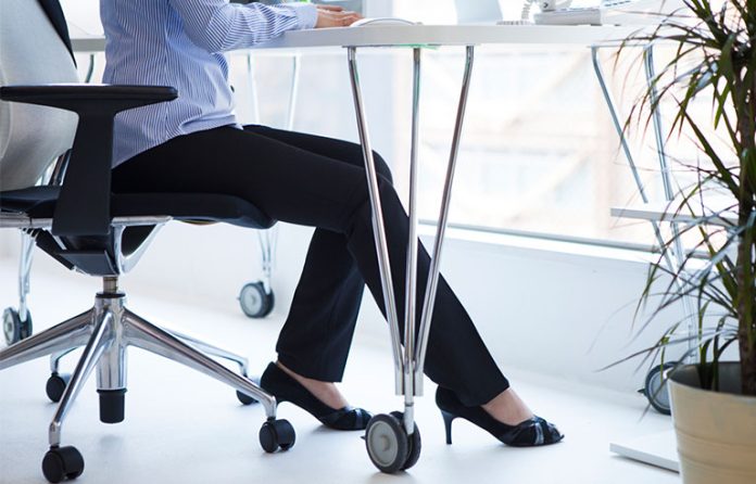 feet under desk