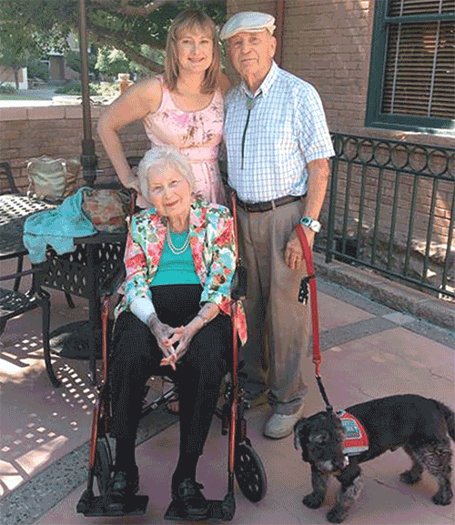 Amy Goyer and her parents