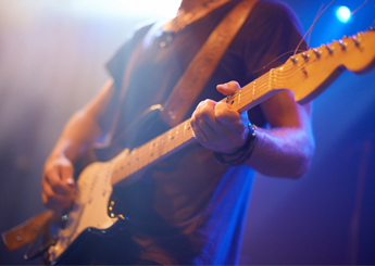 guy playing guitar