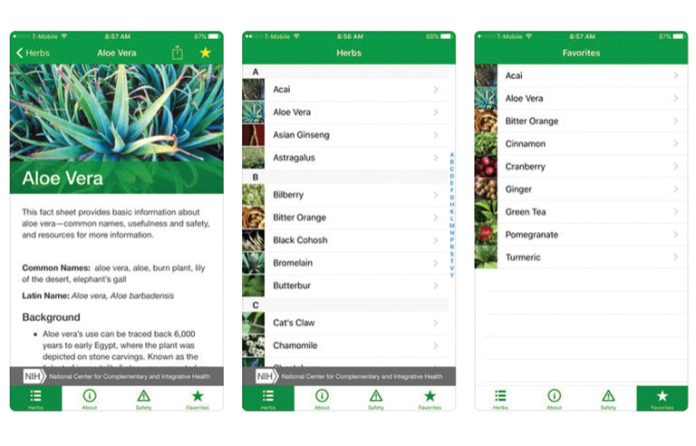 herb list app