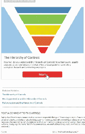 Take the Hierarchy of Controls quiz Take the Hierarchy of Controls quiz