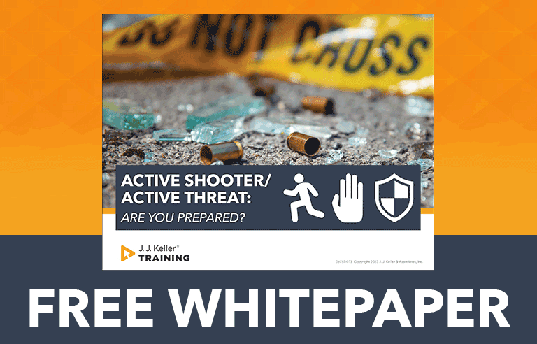 J. J. Keller white paper active shooter