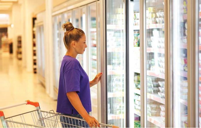 lady in supermarket
