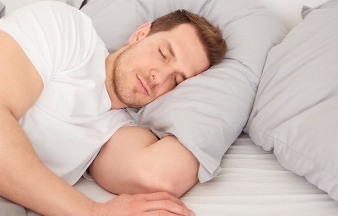 man sleeping