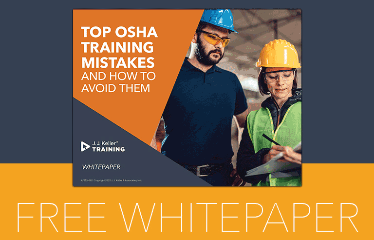 OSHA Training Mistakes whitepaper OSHA Training Mistakes whitepaper