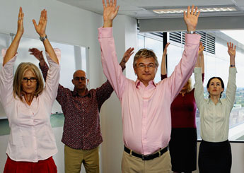 office stretching