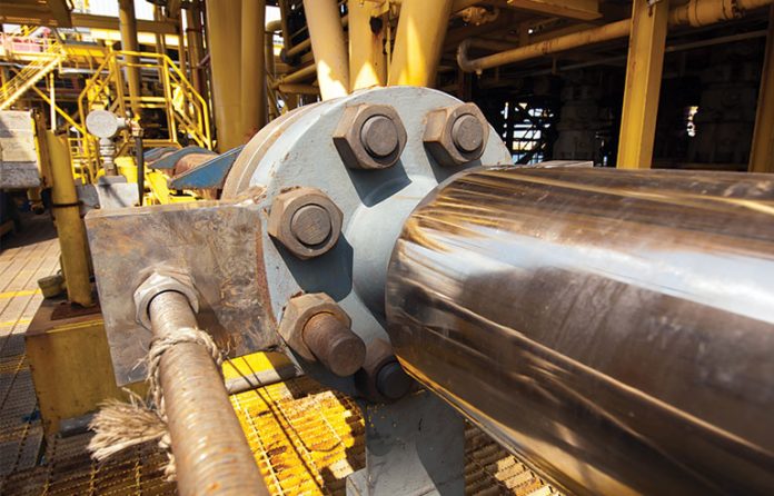 oil gas pipework