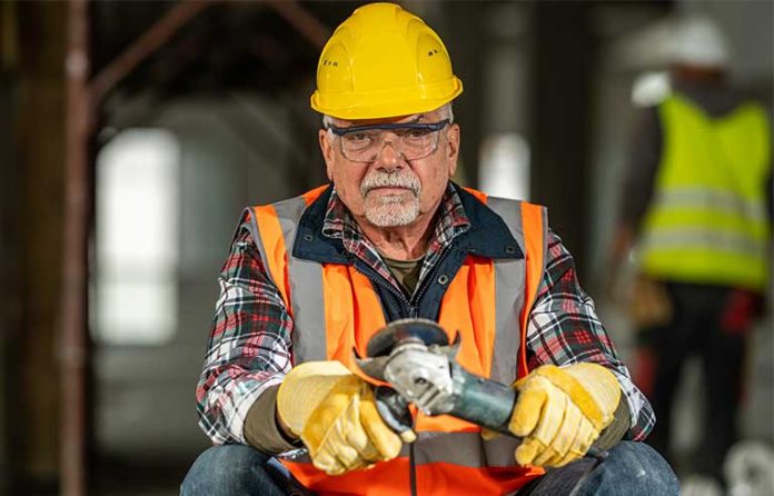 construction worker (dust)