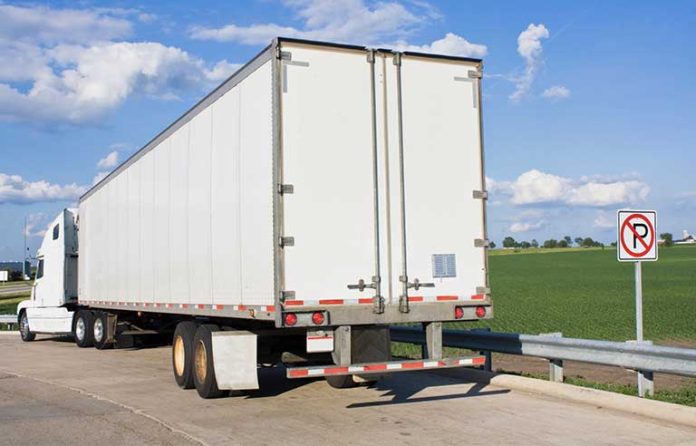 parked semi