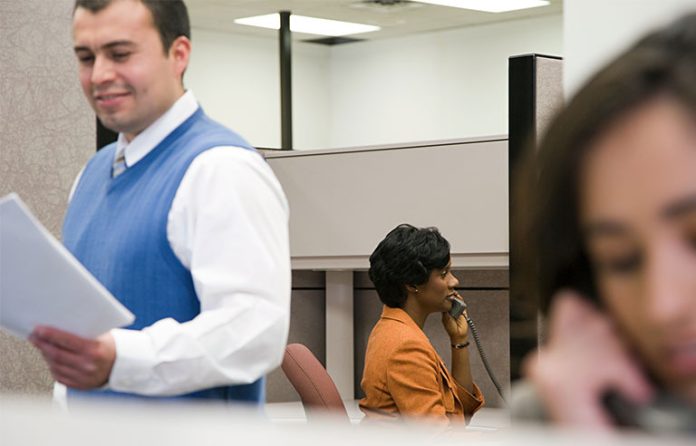 people in office