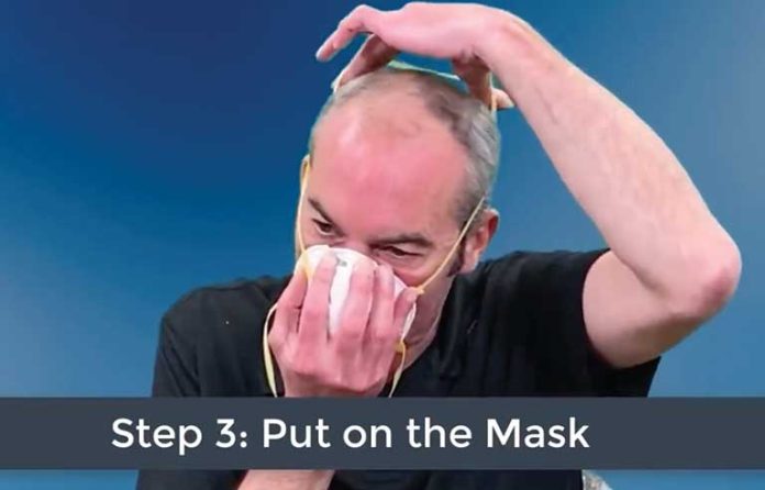 put on mask