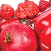 Eat the rainbow: Red